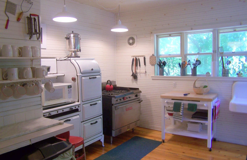 Kitchen at Khardomah Lodge.