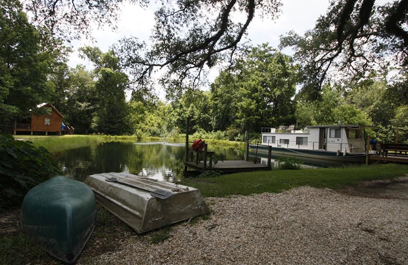 Beach at Berry Creek Cabins.