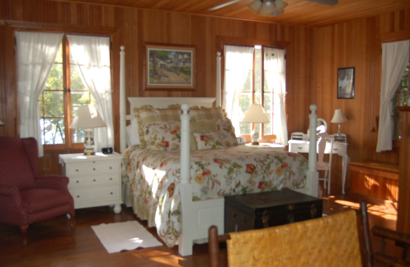 The Master Bedroom at Xanadu Island Bed & Breakfast and Resort.