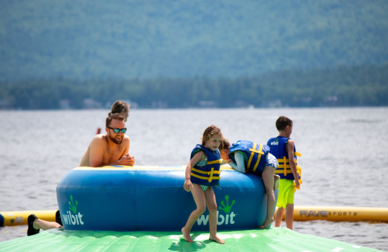 Water park at Westward Shores Camping Resort.