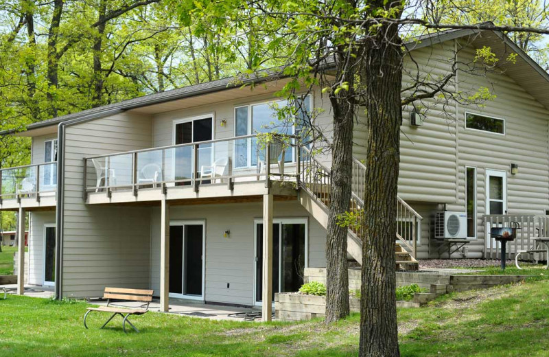 Cabin exterior at Gull Lake Resort.