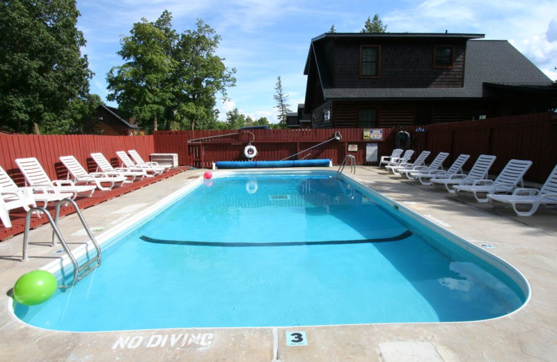 Outdoor pool at White Birch Resort.