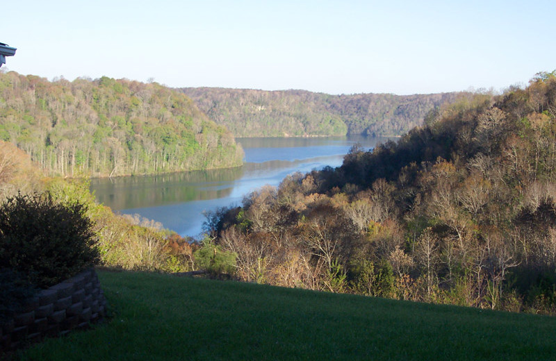 Lake view at Dale Hollow Cabins.