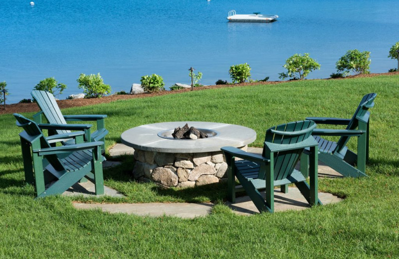 Fire pit at Center Harbor Inn.