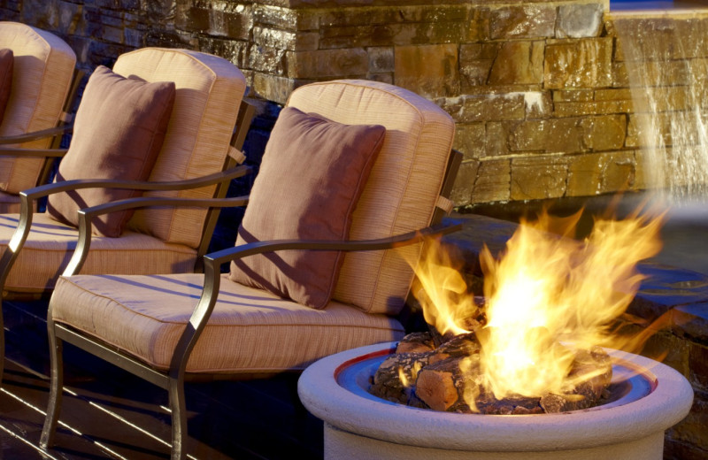 Fire Pit by Patio Furniture at The Westin Hilton