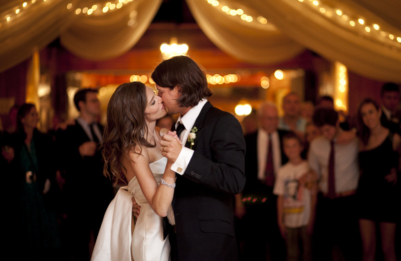 Wedding couple at Fair Hills Resort.