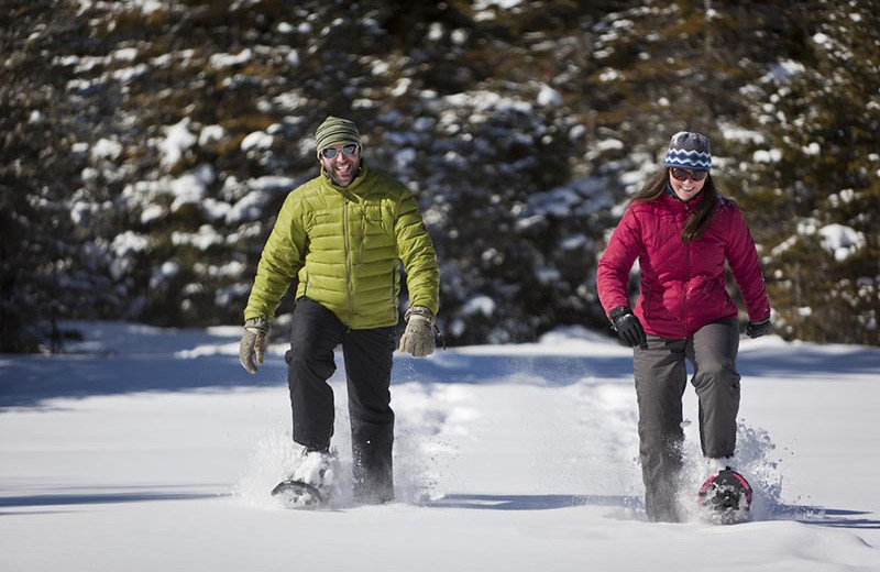 Snowshoeing at Northwoods Inn.