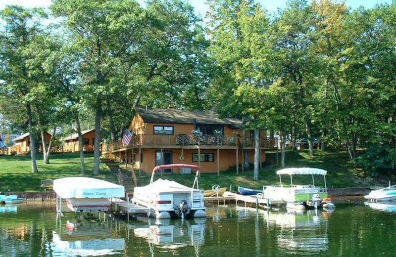 Cabin exterior at Clear Lake Resort.