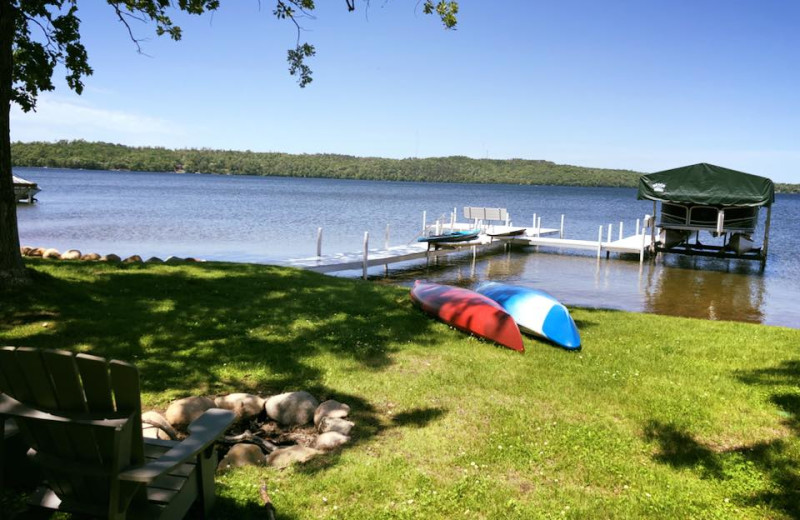 Beach at Cottages on Gull Lake.