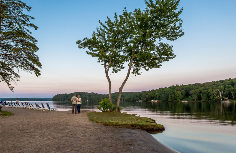 Beach at Deerhurst Resort.