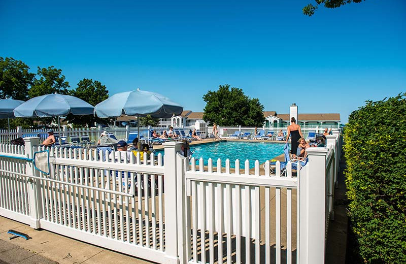 Outdoor pool at The Sparhawk Oceanfront Resort.