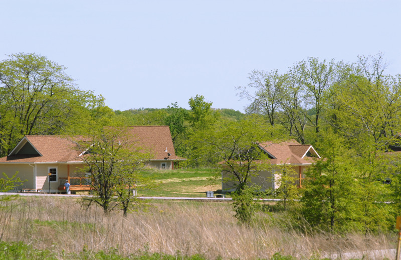 Exterior cottage view at Honey Creek Resort.