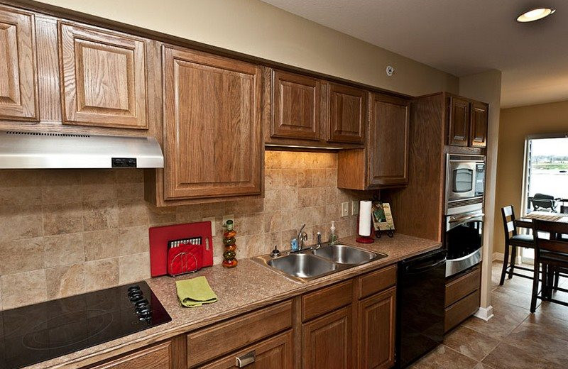 Rental kitchen at BlueSky Vacation Homes.