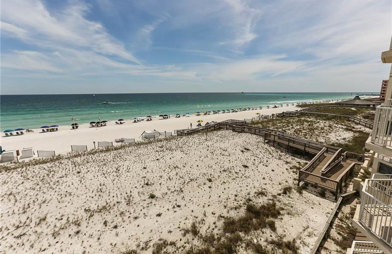 Beach view at Holiday Isle Properties.