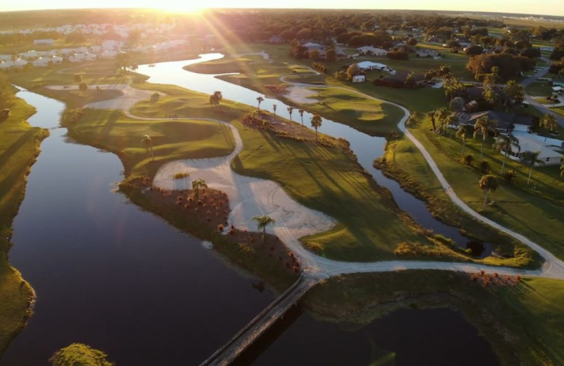 Aerial view of Sebring International Golf Resort.