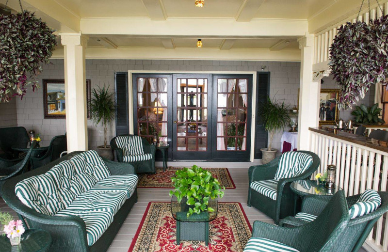 Porch at Balance Rock Inn.