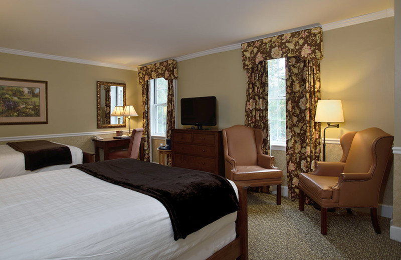 Guest room at The Spa at Norwich Inn.