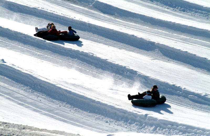 Snow tubing at Hope Lake Lodge & Indoor Waterpark.