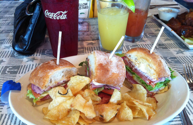 Dining options at Bay Harbor Resort and Marina.