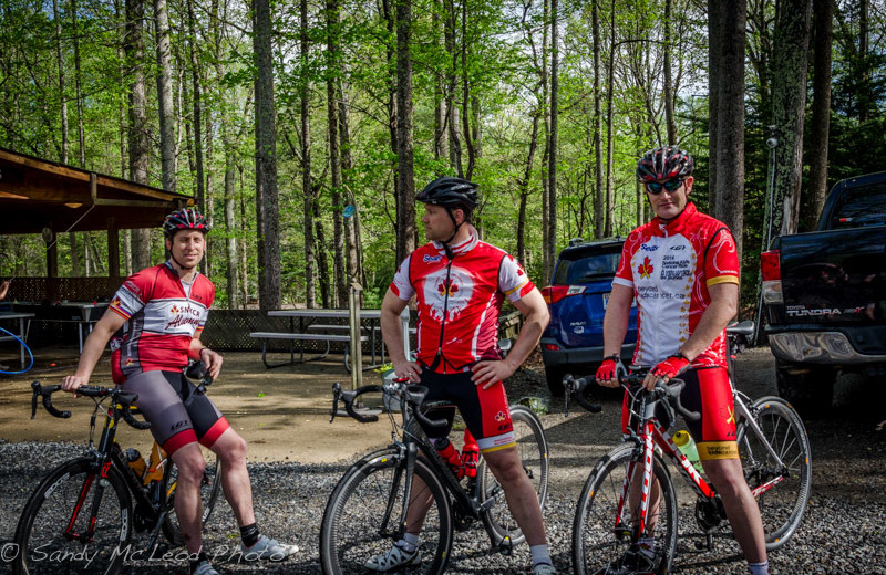 Biking at Asheville Cabins of Willow Winds.