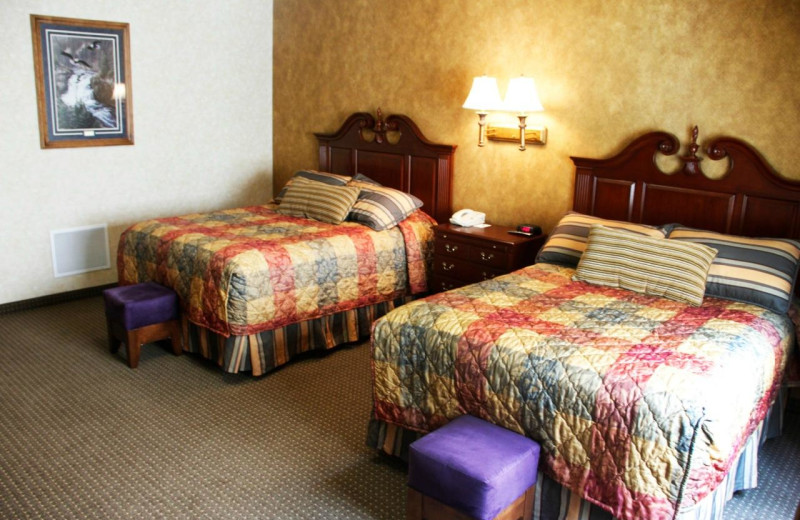 Guest room at Rushmore Express Inn & Family Suites.