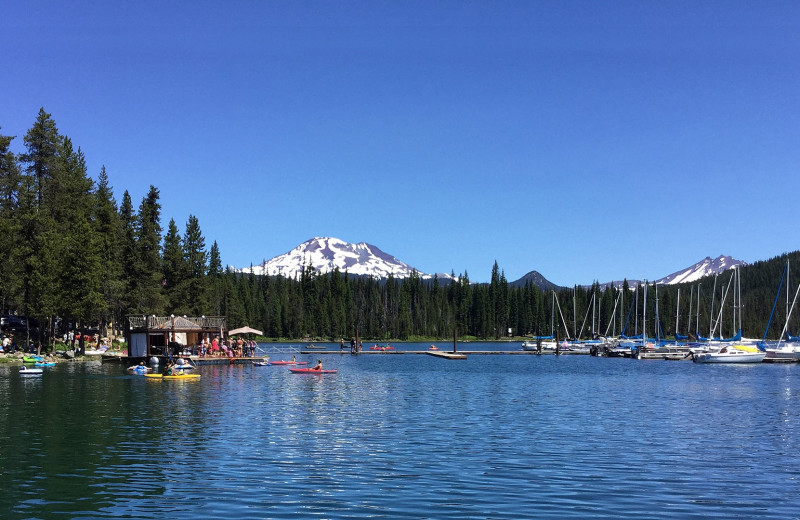 Lake view at Elk Lake Resort.