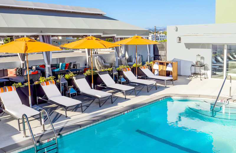 Outdoor pool at Le Parc Suite Hotel.