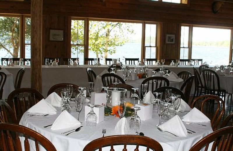 Fine dining at Bald Mountain Camps Resort.