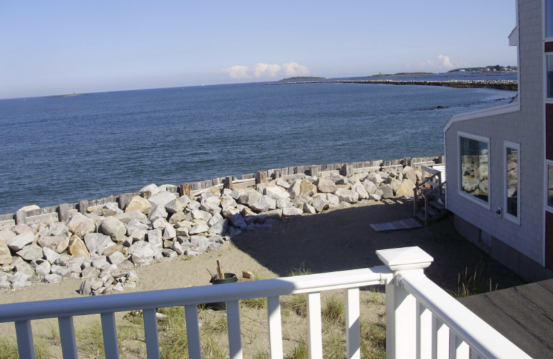 Rental view at Saco Bay Rentals. Carol Oceanfront rental, 2 bedrooms.