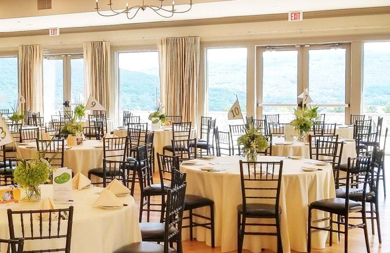 Banquet room at Bristol Harbour Resort on Canandaigua Lake.
