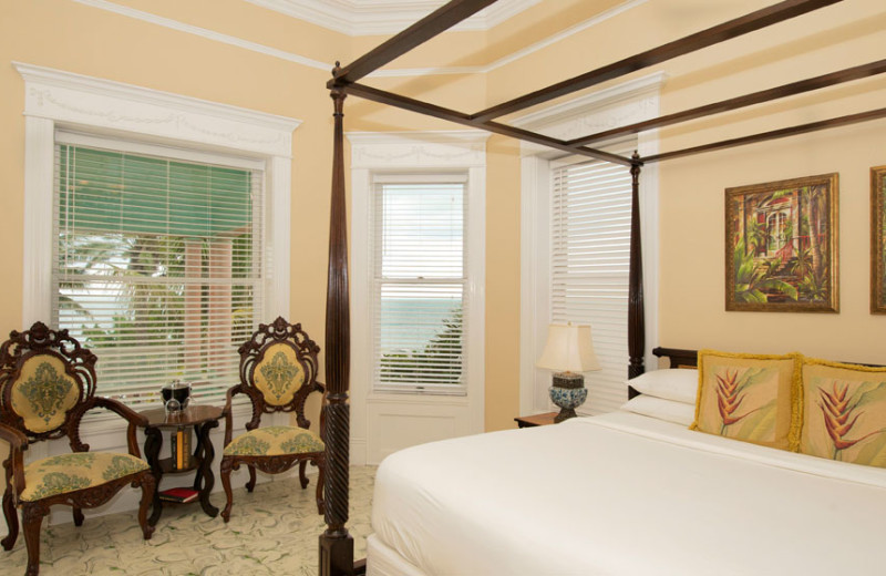 Guest room at The Southernmost House.