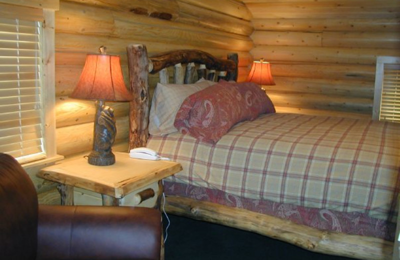 Cabin Bedroom at The Pines