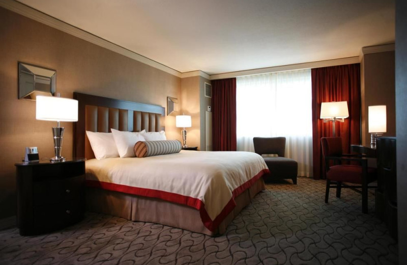 Guest room at Gold Strike Casino & Resort.