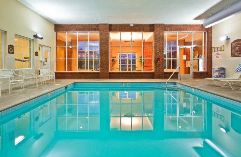 Indoor pool at Holiday Inn Express Hotel 