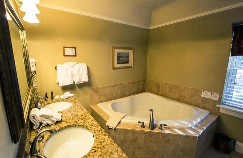 Guest bathroom at The French Manor Inn and Spa.
