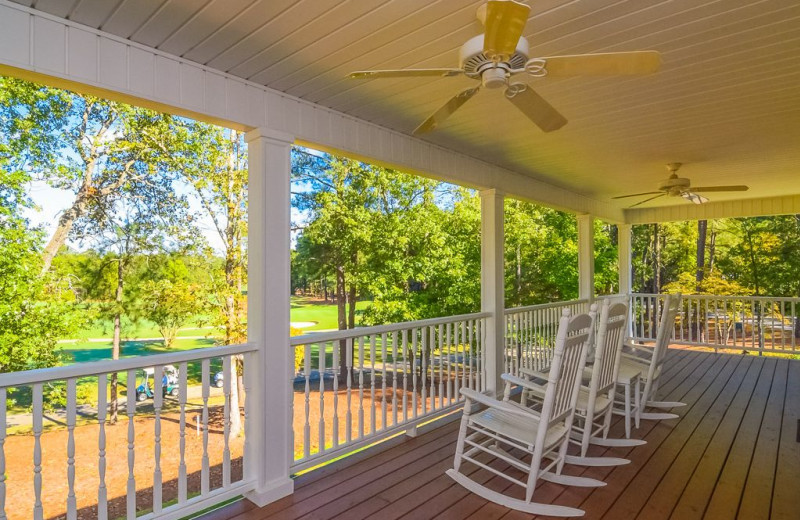 Rental deck at Sandhills Rentals.