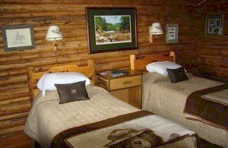 Interior of Cabin at Moose Head Ranch