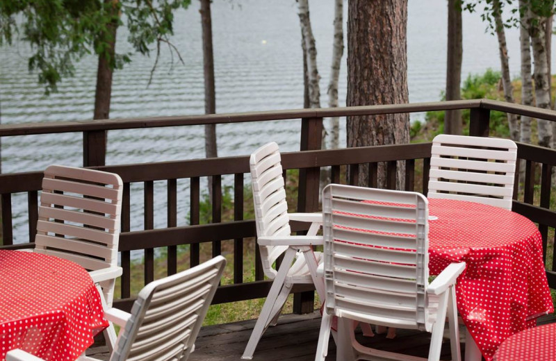 Patio at Mattawa River Resort.