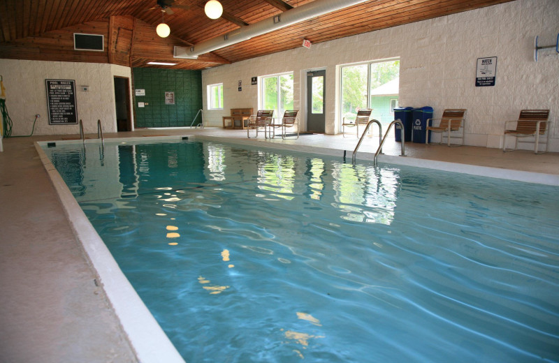 Indoor pool at Bay Point on the Lake.