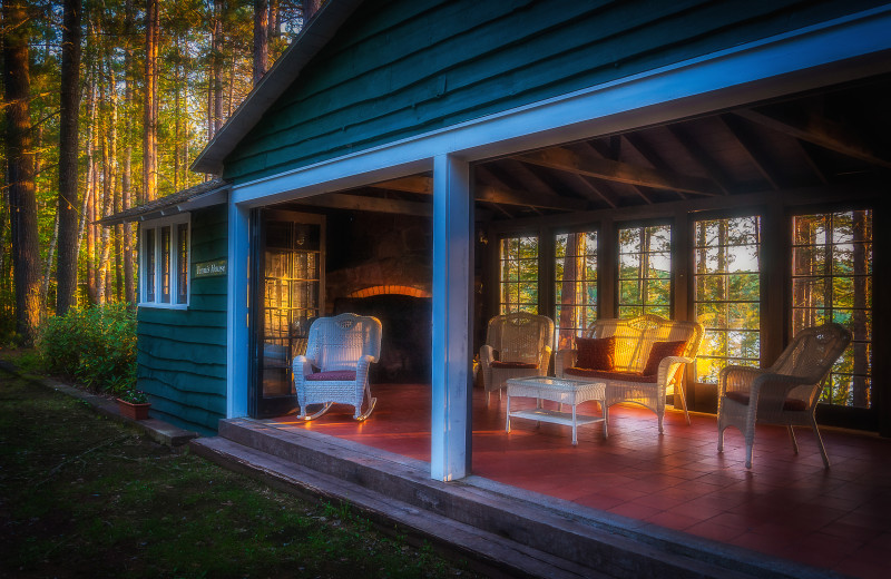 Exterior view of White Pine Camp.