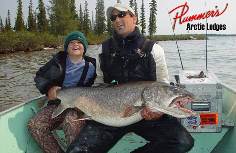 Fishing at Plummer's Arctic Fishing Lodges.