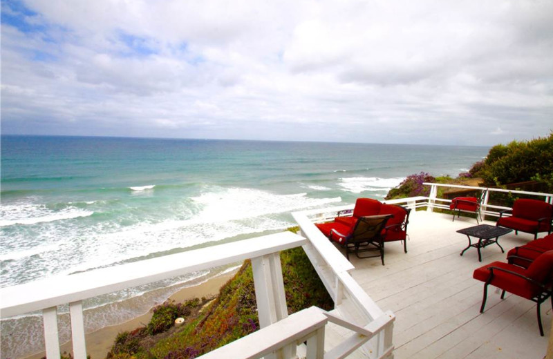 Rental deck at Vacation Rentals by McLain Properties.