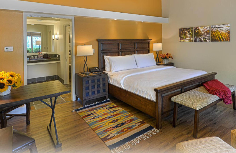 Guest room at Quail Lodge Resort.