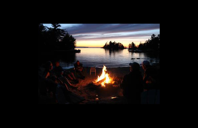 Bonfire at Rockview Camp.