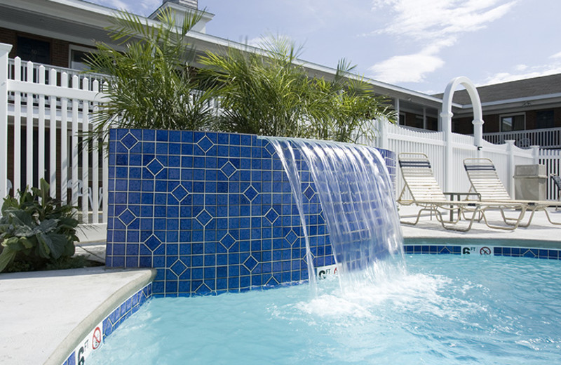 Waterfall by the pool at Sands by the Sea.