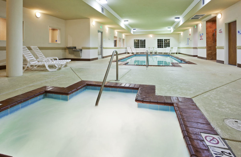 Indoor pool at Holiday Inn Express Hotel & Suites Klamath Falls.
