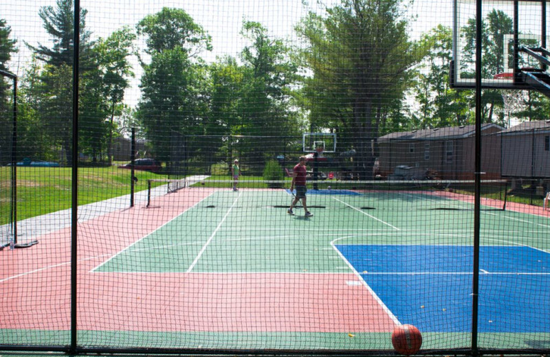 Tennis court at Great Blue Resorts- Lantern Bay Resort.