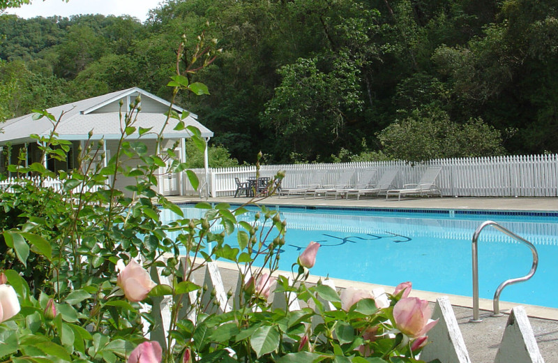 Outdoor pool at Vichy Springs Resort.