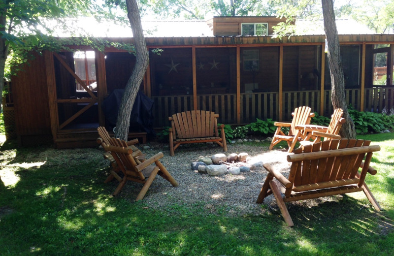 Cabin exterior at Lake Cabins Resort.