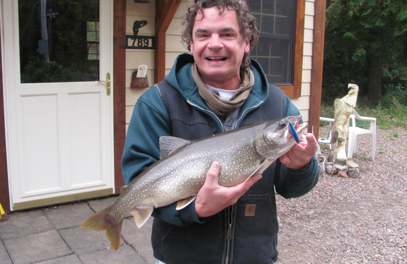 Fishing at Trout Lake Resort.